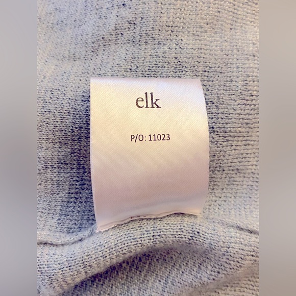 Elk Merino Wool light blue cardigan - Picture 5 of 5